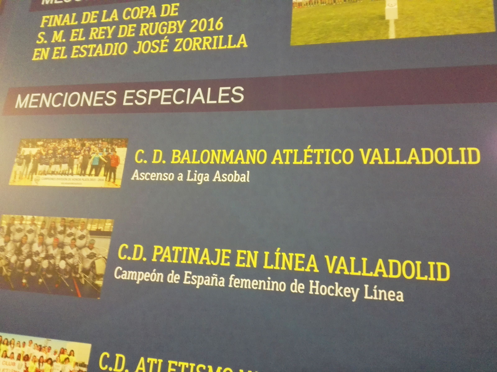 El Recoletas Atlético Valladolid recoge una Mención Especial en los Premios Valladolid Ciudad Deportiva 2016 | Galería 1 / 3