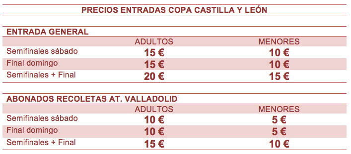 Las entradas para la Copa de Castilla y León, ya a la venta | Galería 1 / 1