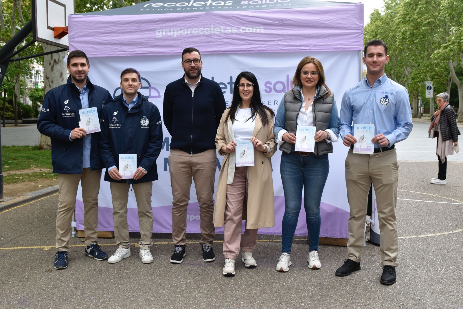 El Recoletas Atlético Valladolid dio su apoyo a la iniciativa Valladolid Respira