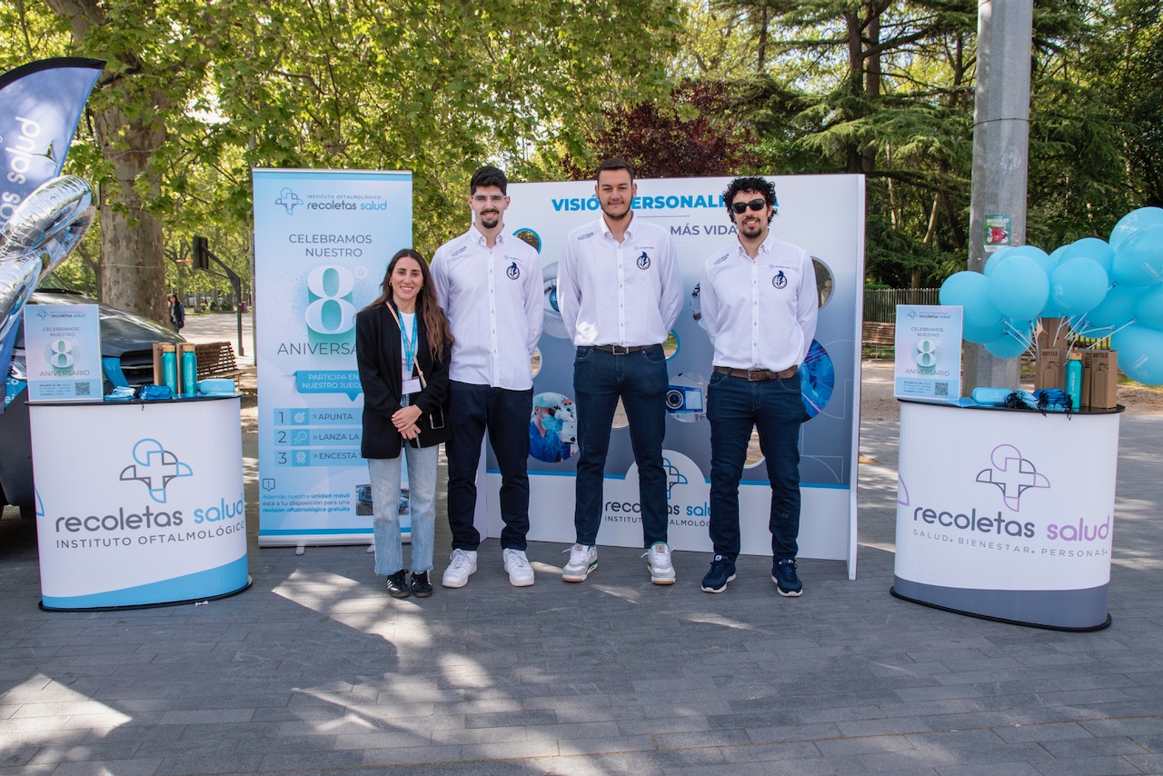 Bar, Carvalho y Ribeiro en el aniversario del Instituto Oftalmológico Recoletas Salud