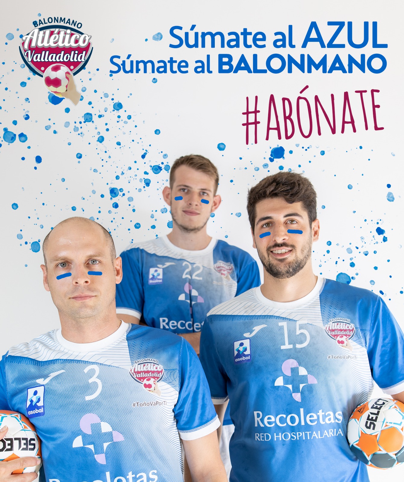 ¡Súmate al azul’, súmate al balonmano con el Recoletas Atlético Valladolid